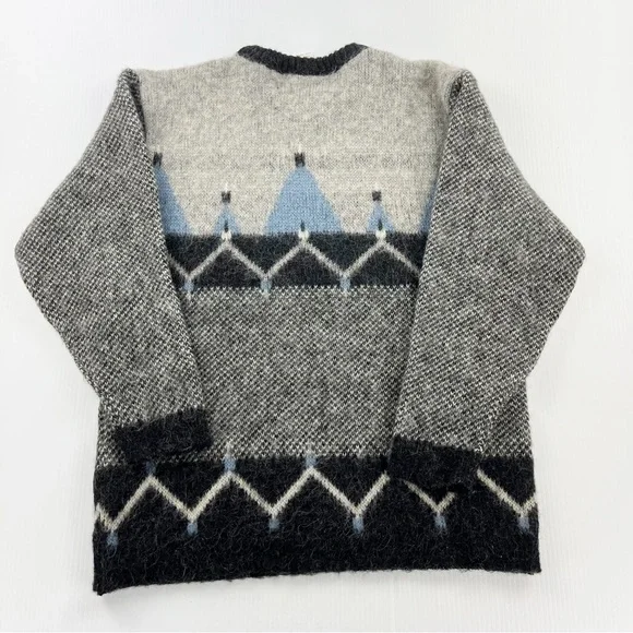 Vintage Alafoss Icewool Iceland Knit Long Sleeve Pullover Sweater - Picture 4 of 4